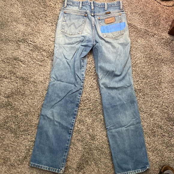 Wrangler Super Distressed Vintage Blokecore Denim Jeans 31/32 - Picture 14 of 15